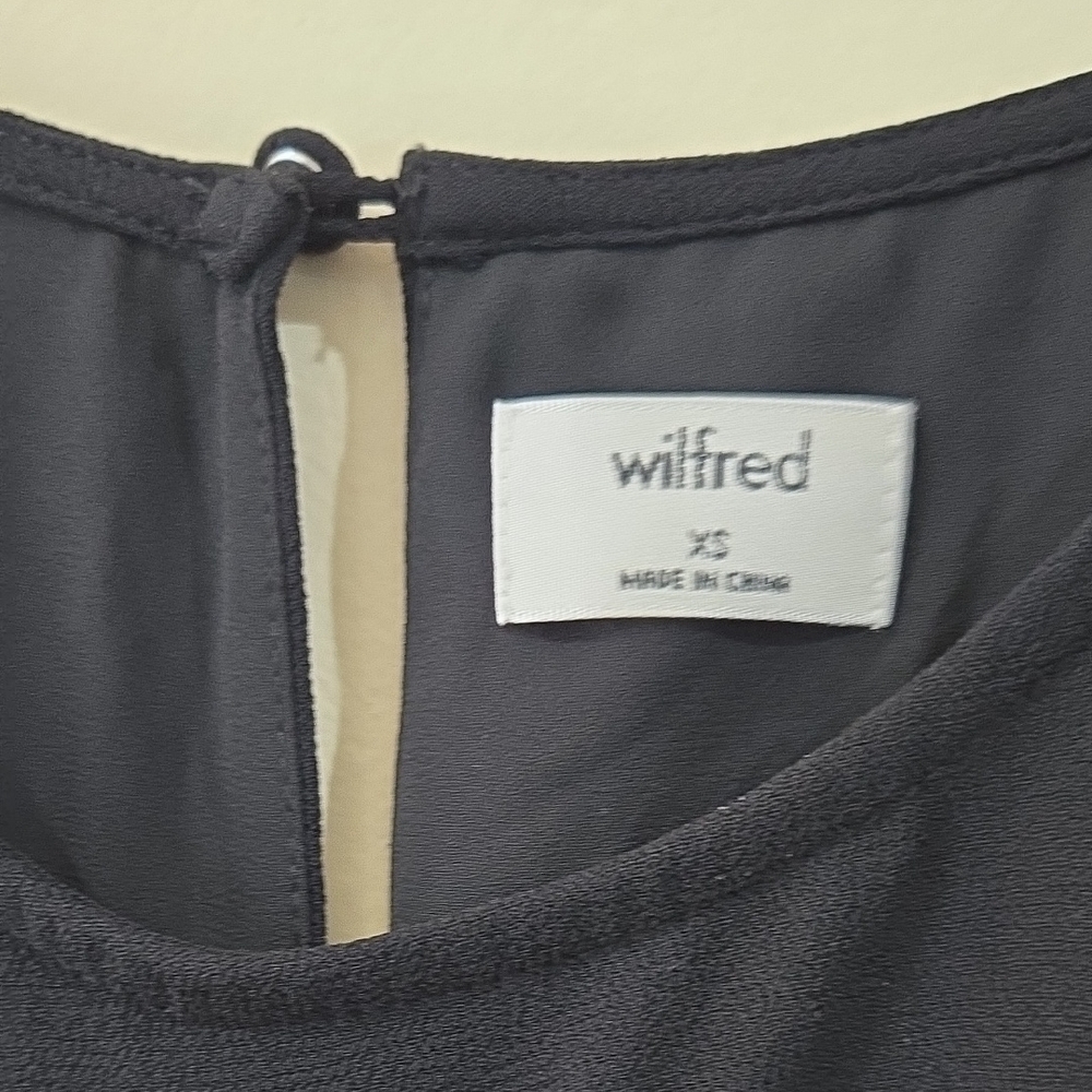 Wilfred Tilda Elegant Black Long Sleeve Dress Size XS - Picture 3 of 6